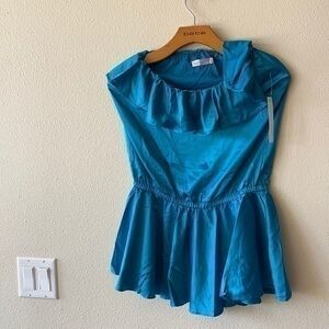 RACHEL LYM SOLID BLUE DRESS XS